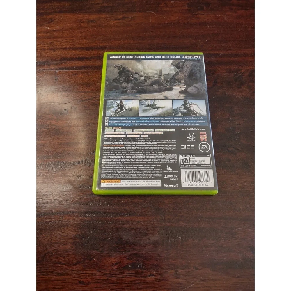 BATTLEFIELD 3 Microsoft Xbox 360 SEALED Dice EA 2011 Mature XBOX Live